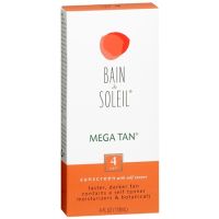 Bain de Soleil Mega Tan Sunscreen with Self Tanner Lotion SPF 4